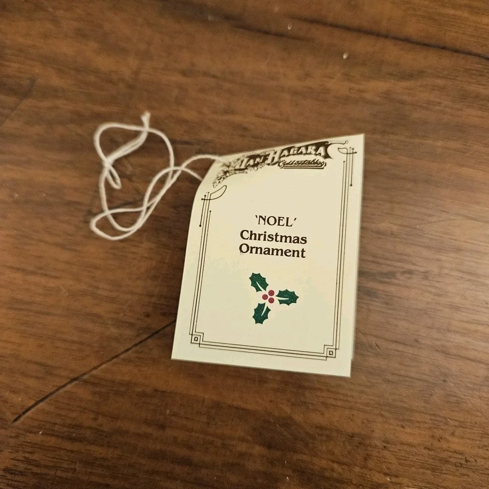 Vintage 1984 Limited Edition‎ Jan Hagara Noel Christmas Ornament COA